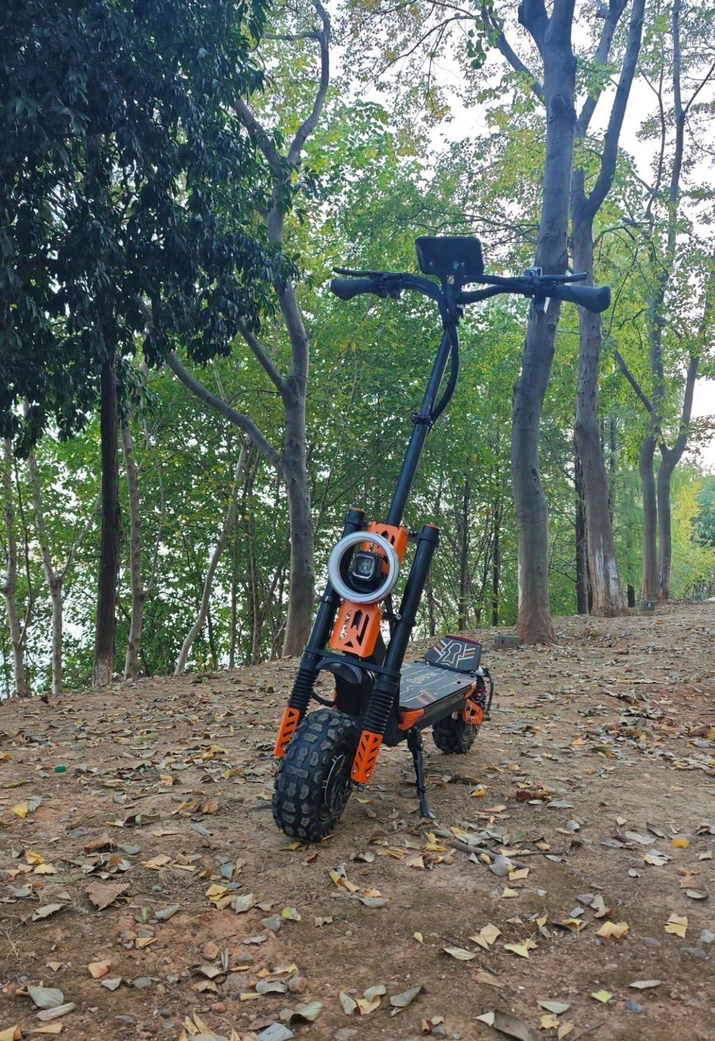 TopRiding EFGBIKE ES09 --- Heavy Duty Electric Scooter, Ultra-Long Range, Ring Headlight, Hydraulic Brakes