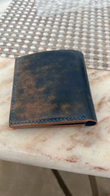 Rocado Shell Cordovan Wallet, Leather Bifold Wallet, Luxury Wallet