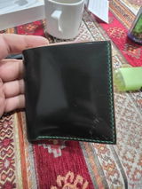 Rocado Shell Cordovan Wallet, Leather Bifold Wallet, Luxury Wallet