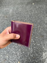 Rocado Shell Cordovan Wallet, Leather Bifold Wallet, Luxury Wallet
