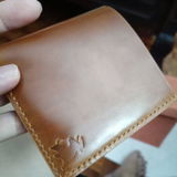 Rocado Shell Cordovan Wallet, Leather Bifold Wallet, Luxury Wallet