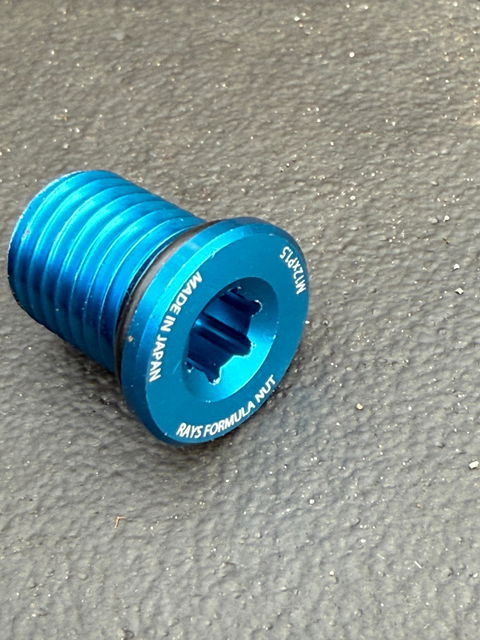 Rays Formula FN-2 Wheel Nut Set, 45mm Long - M12x1.5, Blue