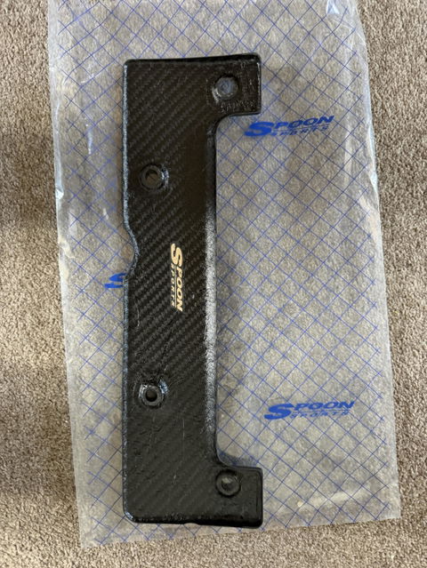 Spoon Sports Carbon Plug Cover - Civic EP3 FN2 FD2, Integra DC5, Accord CL7 K20A