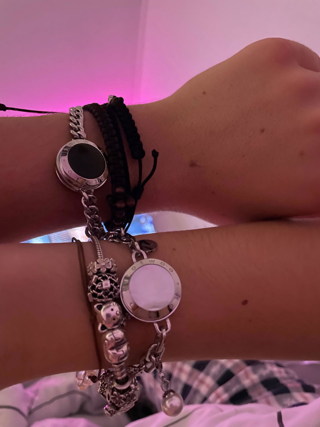 Soulmate 2.0 Touch Bracelets - Silver Cuban & Paperclip Chains