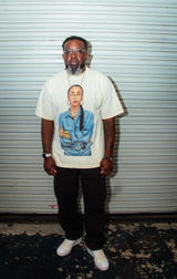 Ms. Adu Big Face | Oversized Cream Graphic Tee