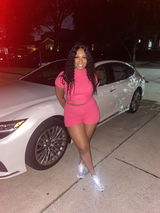 “Kalm & Kollected” 2-Piece Set (Hot Pink)
