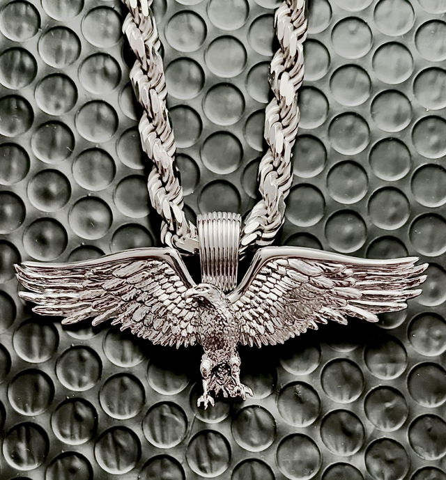 Photo from Michael I.'s review of the TraxNYC Silver Eagle Pendant 70277