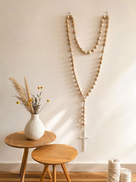 Cuentas redondas de madera
