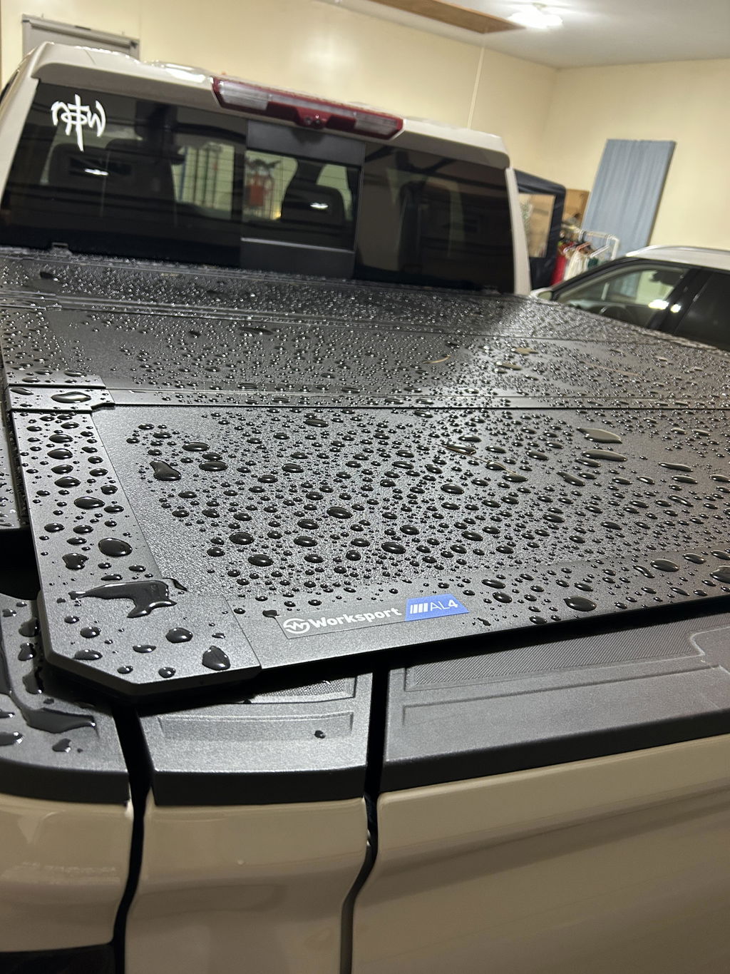 Worksport AL4 Flip-Up Hard Trifold Tonneau Cover For 2019-2026 Chevrolet/GMC Silverado/Sierra 1500 5'8" Bed - 4912550