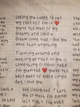 The Love Notes Custom Suit Lining