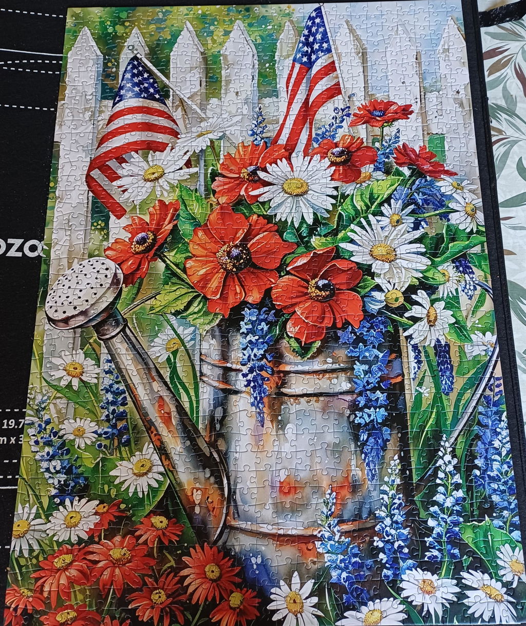 Patriotic Garden Blooms Jigsaw Puzzle