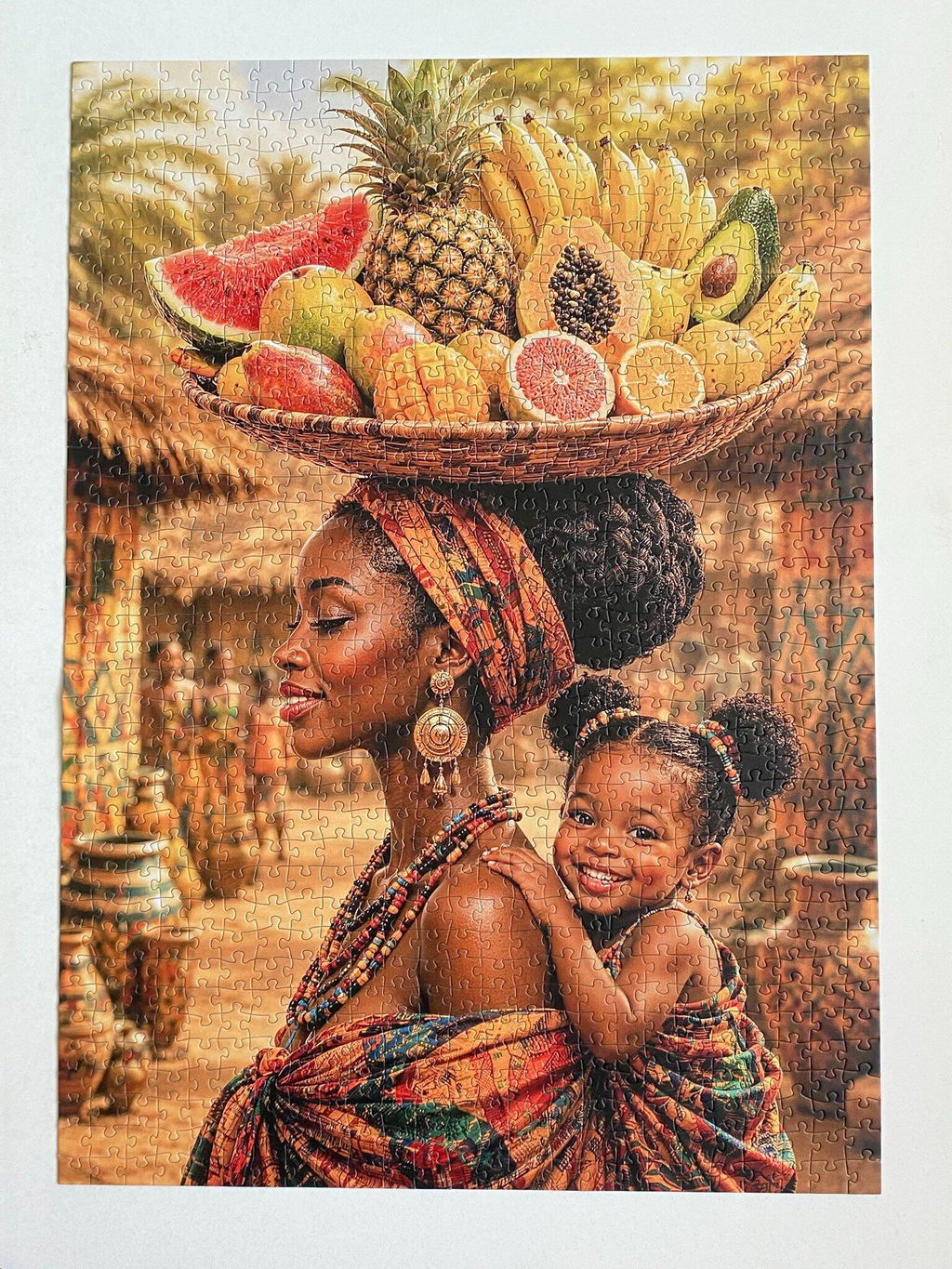 Mother and Child Harvest Jigsaw Puzzle