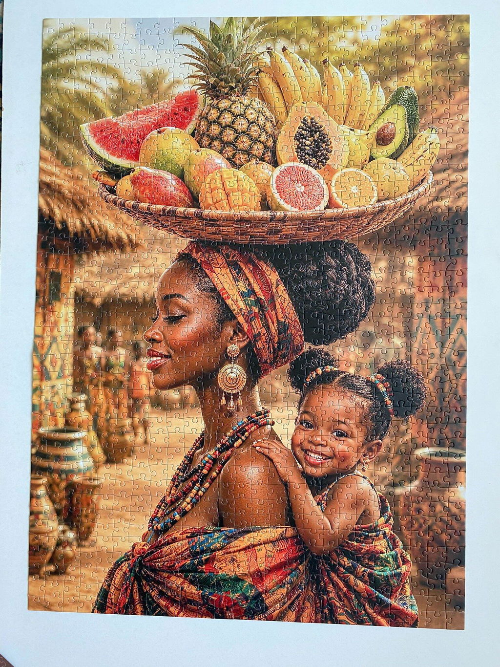 Mother and Child Harvest Jigsaw Puzzle