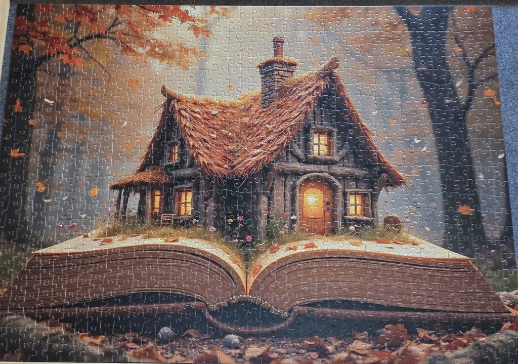 Autumn Storybook Cottage Jigsaw Puzzle