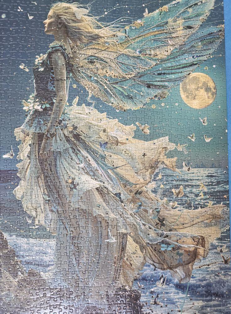 Fairy under the Moon Jigsaw Puzzle