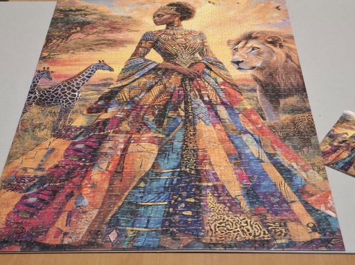 African Beauty in the Wild Jigsaw Puzzle
