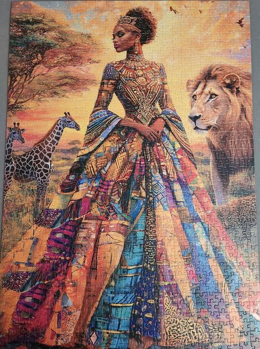 African Beauty in the Wild Jigsaw Puzzle