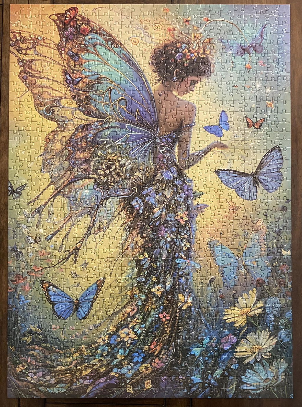 Fairy in blue dress Jigsaw Puzzle