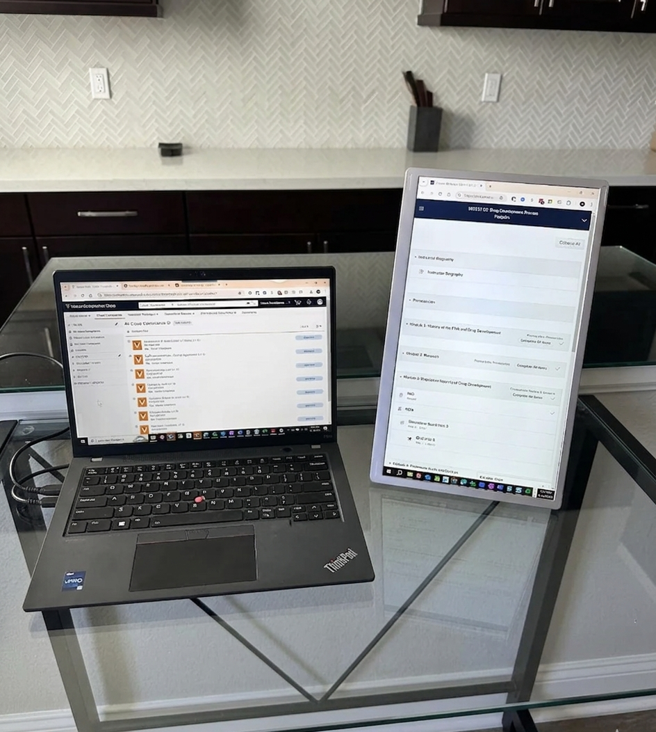 TUTT 15.6” FHD Portable Monitor – S6 Triple Screen Extender, USB-C/HDMI, 7 Viewing Modes | All Devices Compatible with Converter Cable (H5 Included)