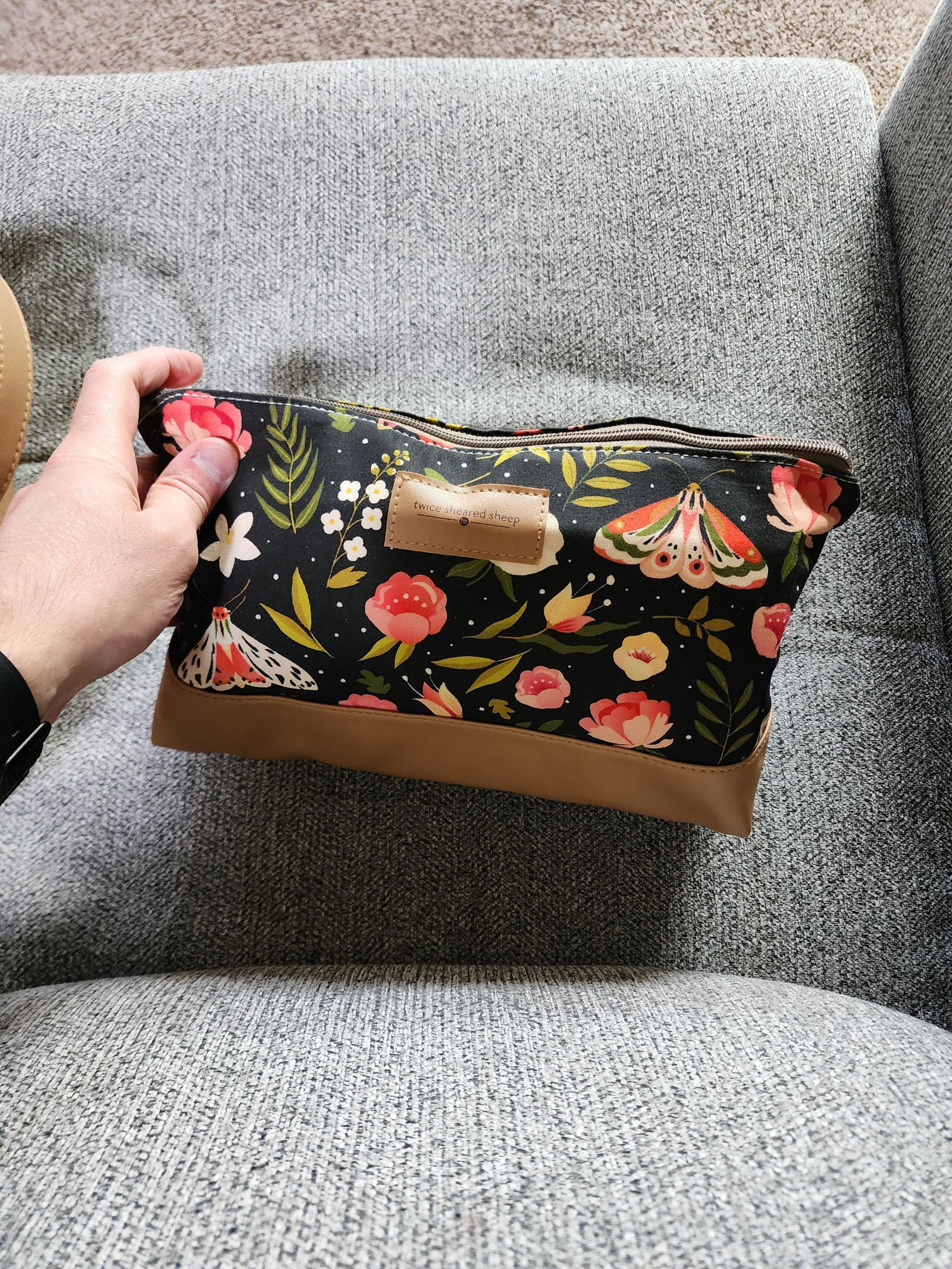 Night Forest Trinity Bag – Medium Zippered Knitting Project Bag