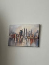 Two-City Skyline Canvas