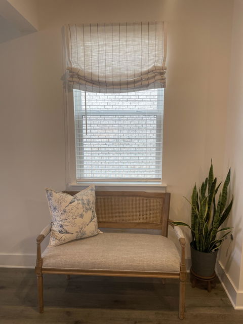 Custom Relaxed Roman Shade