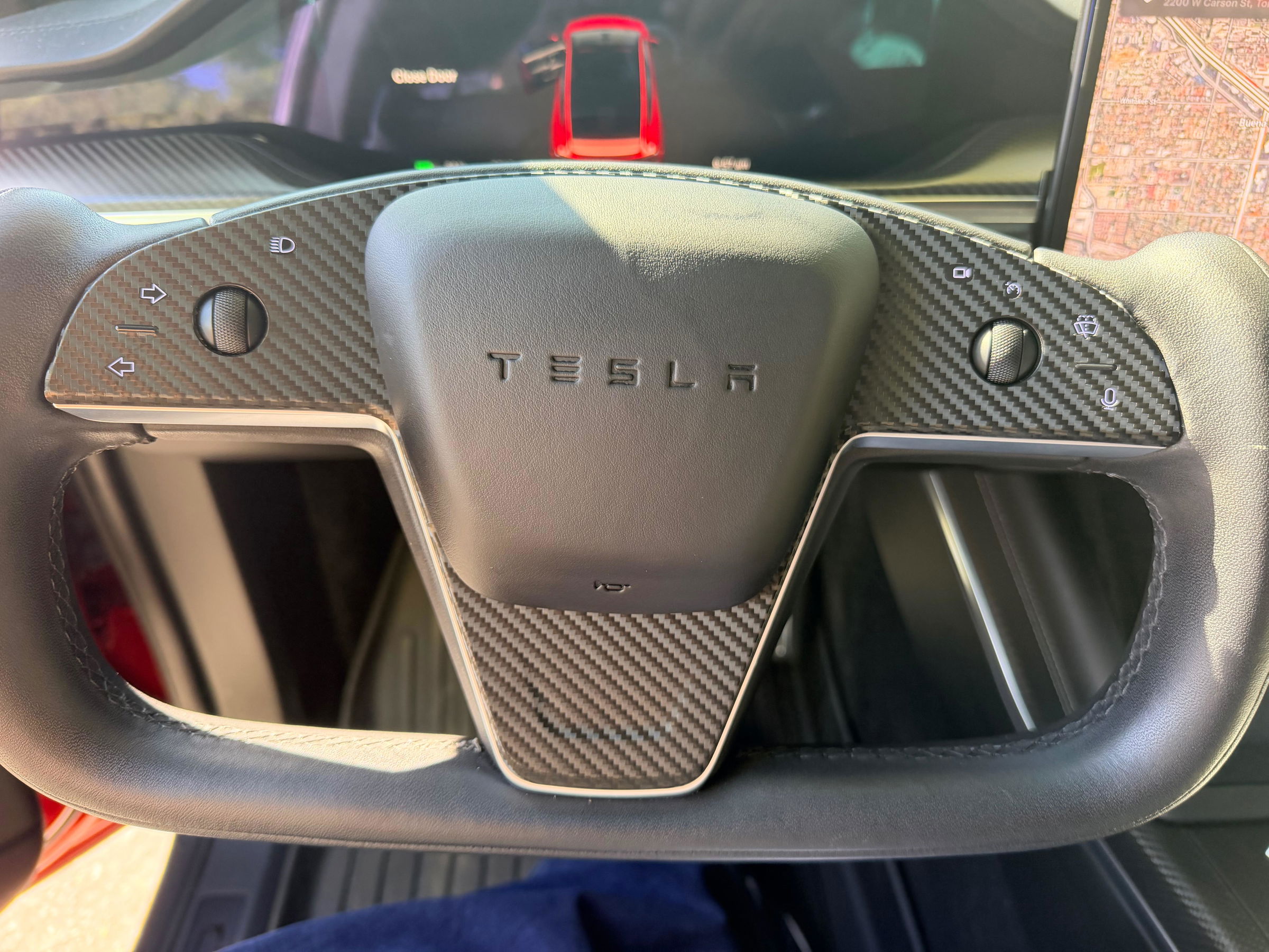 Steering Wheel / Yoke Vinyl Covers | 2021-2026 Tesla Model S / Model X