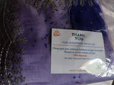 Rafya in Organza silk saree with floral print and hand work