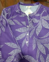 Women's leaf printed kurta set