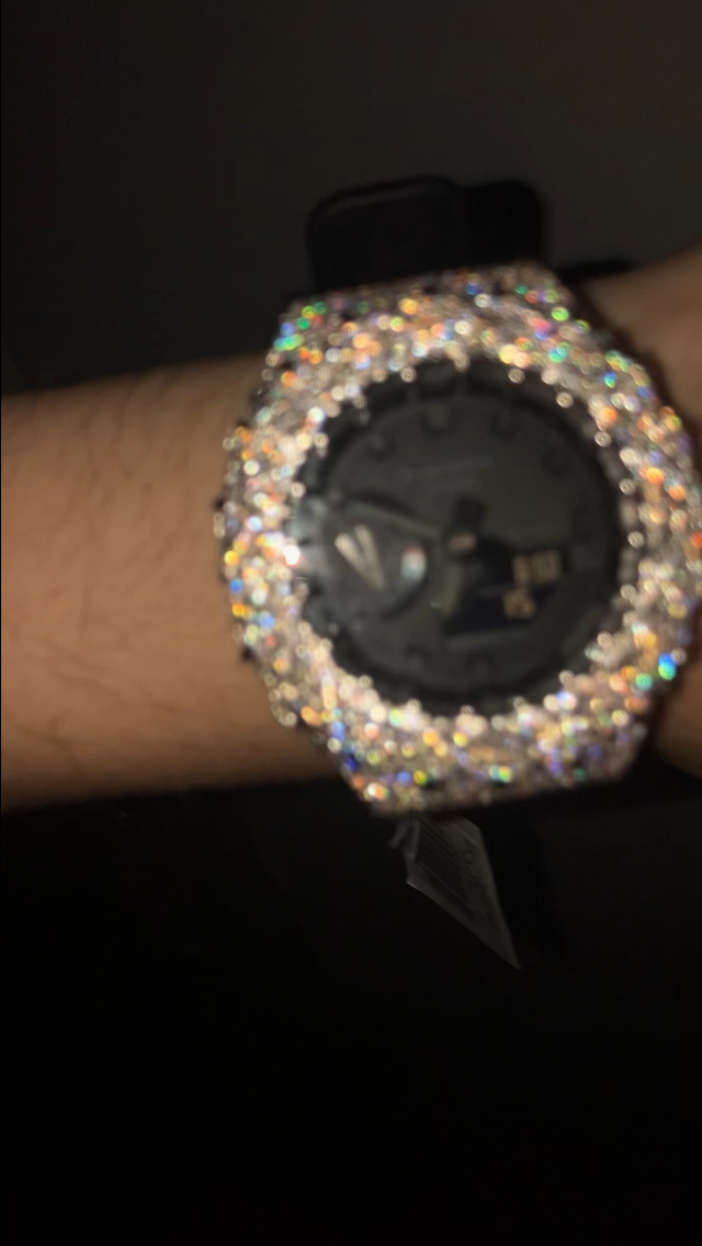 Iced Out Moissanite Thorns Bust Down Bezel for GA2100 | UCCIYO