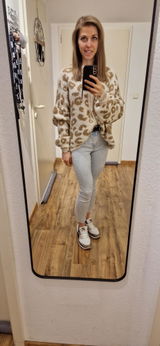 Cardigan Golden Knit Leo Oversize