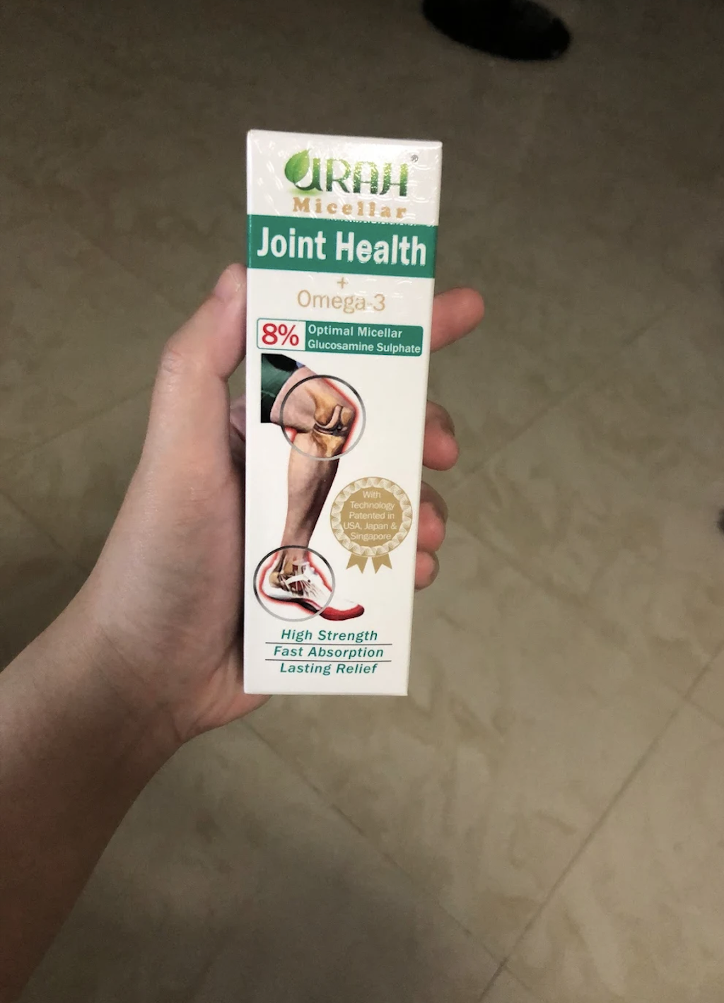 [Single Pack: 3-Month Supply] URAH Joint Health Omega-3 Micellar Cream