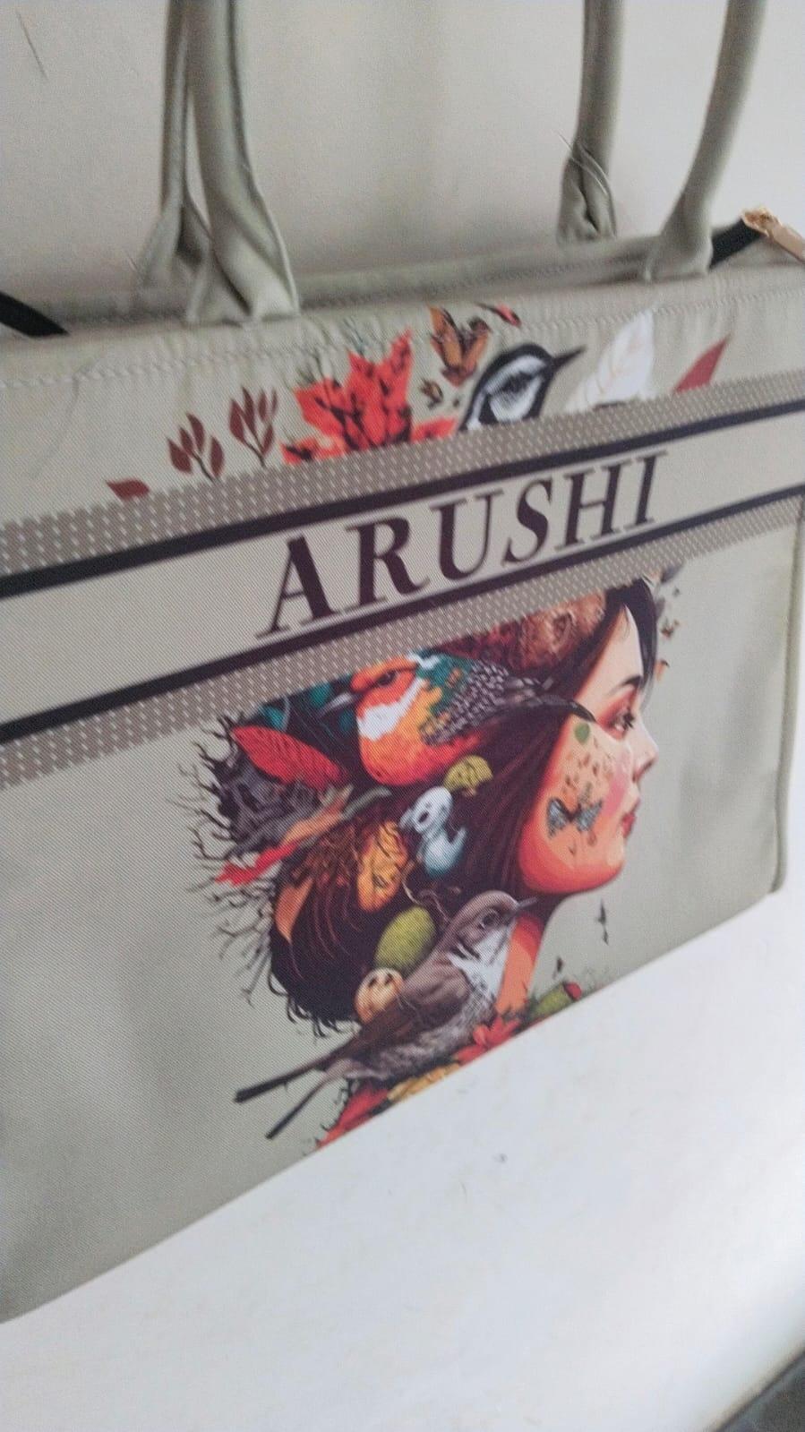 Beautiful Girl Printed Box Tote Bag