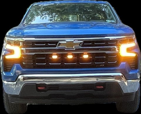 Universal LED Front Grill Lights – Amber or White LED Pods