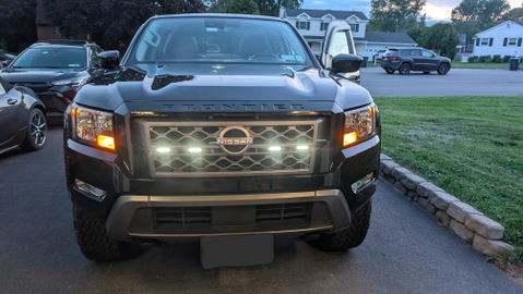 Universal LED Front Grill Lights – Amber or White LED Pods