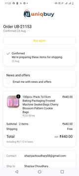 Shaziya Choudhary review photo