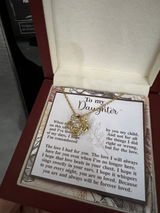 To My Beautiful Daughter Necklace, Gift For Daughter From Mom, Necklace For Daughter From Mom And Dad