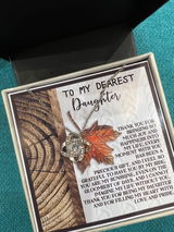 To My Daughter Necklace, Daughter Necklace From Mom, Dad And Daughter Necklaces