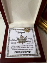 To My Wonderful Daughter Love Knot Necklace - 18k Yellow Gold Over Stainless Steel, To My Daughter Jewelry