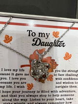 To My Daughter From Dad Necklace, Gifts For Daughter From Mom, Dad Necklace From Daughter
