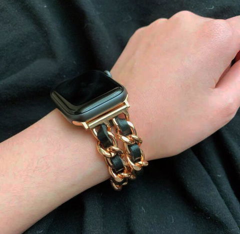 Apple Watch Bracelet Strap - Florence - Gold Black