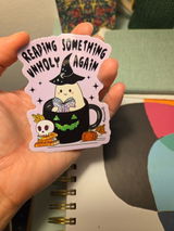 Reading Something Unholy Again Reading Ghost Sticker