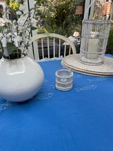 Rainfall Mid-Braided Rattan Tealight with Glass