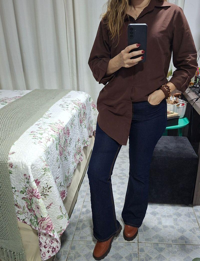Camisa Larissa Feminina de Algodão