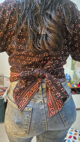 Customer photo of Bhoomi wrap top