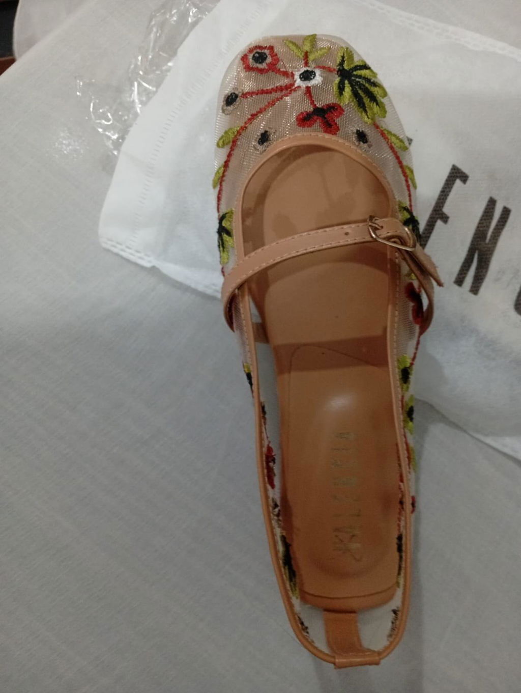 Multi Floral Embroidery Pumps