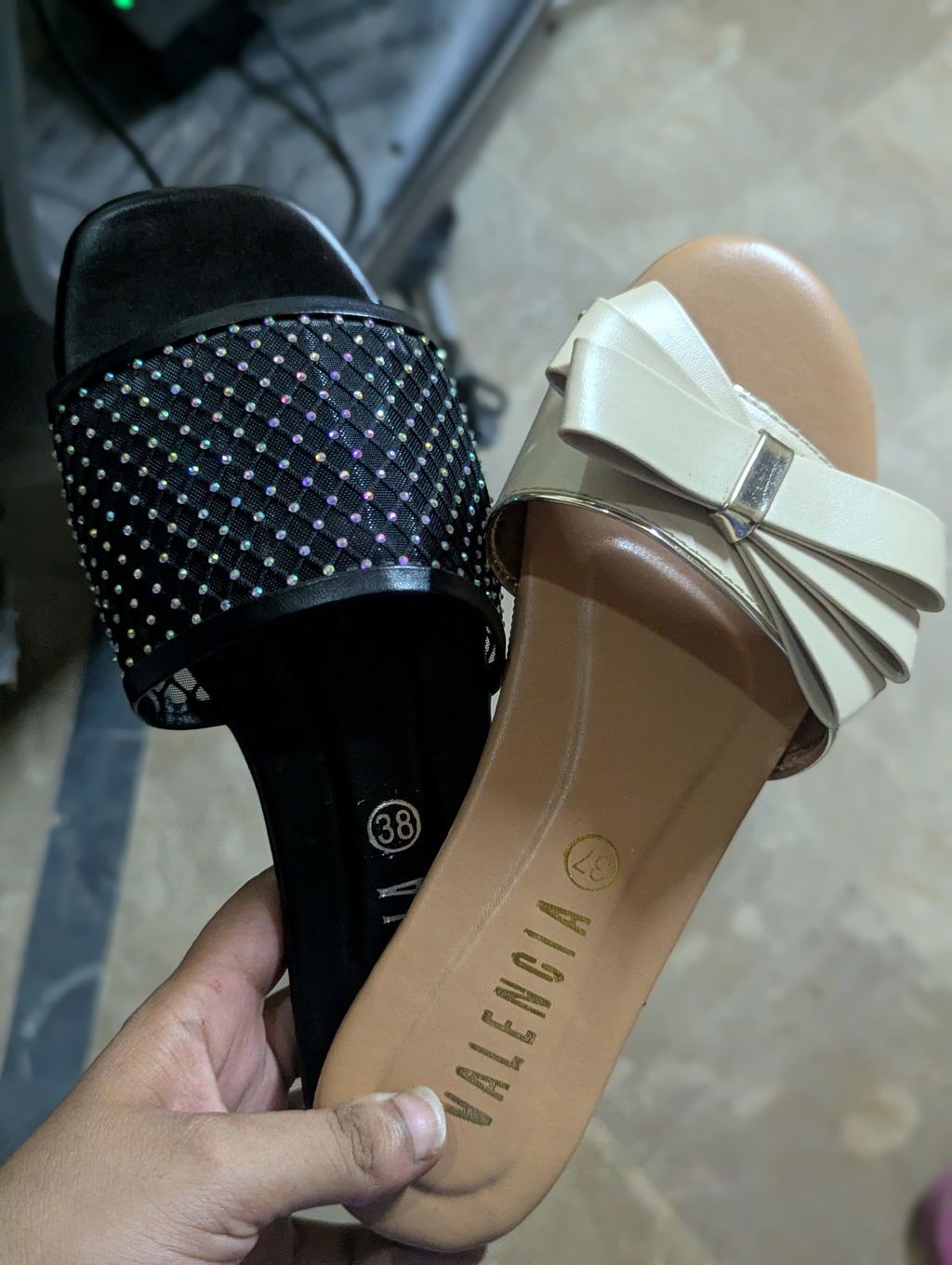 Triple Bow Slipper