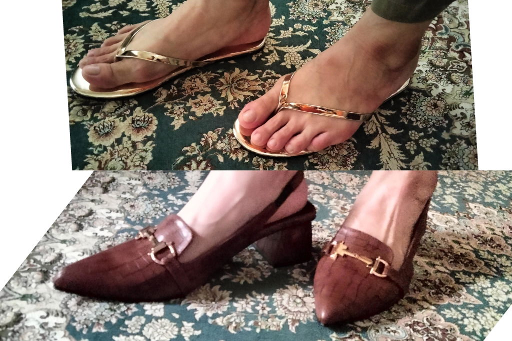 Golden Flip Flop Slipper