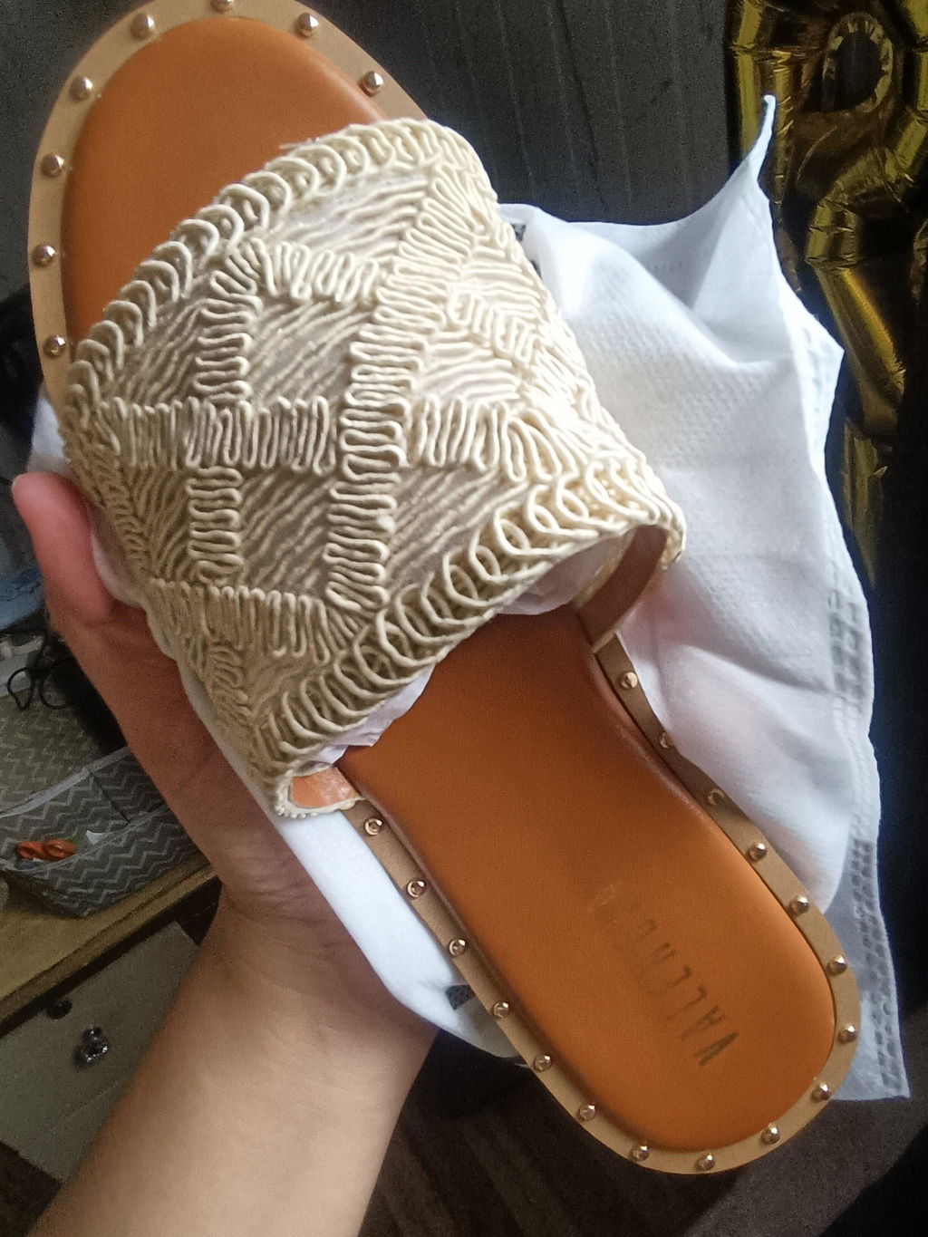 Georgia Woven Slides