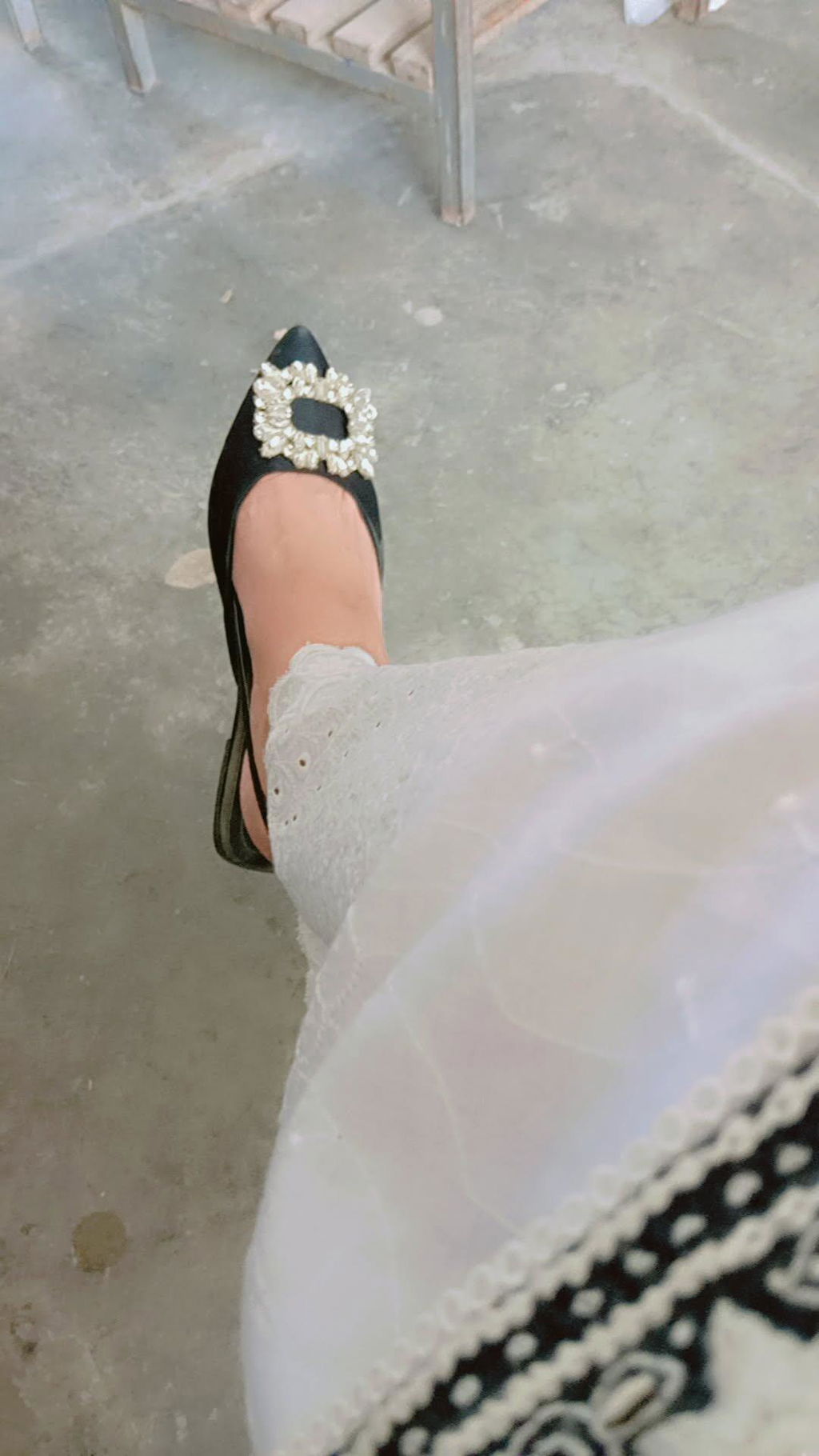 Gemstone Slingback Flats